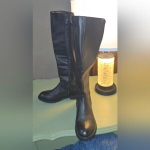 MIA Sleek Black Over the Knee Boots